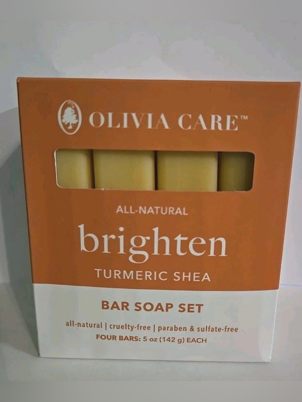 Olivia Care ~ Turmeric Shea Bar Soap
Set 4 X 5 oz Each.